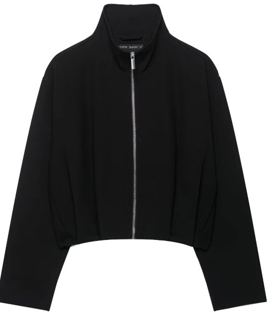 Damen Kurz geschnittener Boxy‑Blouson mit hohem Stehkragen und überschnittenen Ärmeln Nord Taschen