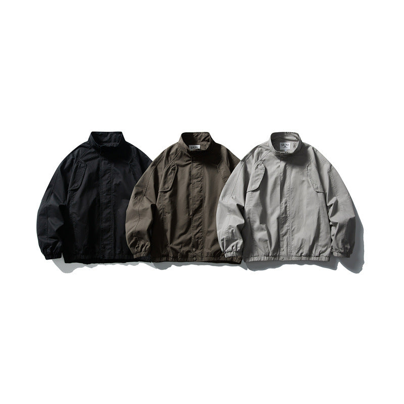Unisex Boxy-Fieldblouson aus leichtem Ripstop mit verdeckter Reißverschlussblende und elastischem Saum Nord Taschen