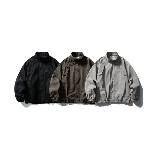 Unisex Boxy-Fieldblouson aus leichtem Ripstop mit verdeckter Reißverschlussblende und elastischem Saum Nord Taschen
