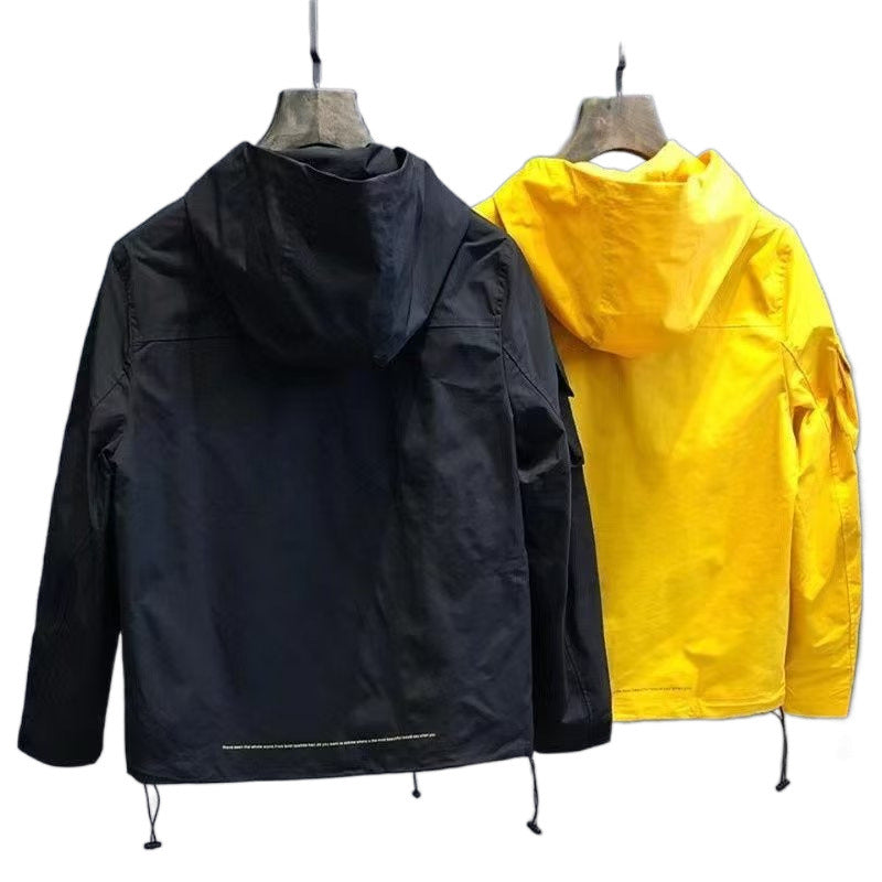 Herren Utility-Outdoorjacke mit Kapuze, Mehrfach-Taschenfront und verstellbarem Saum Nord Taschen