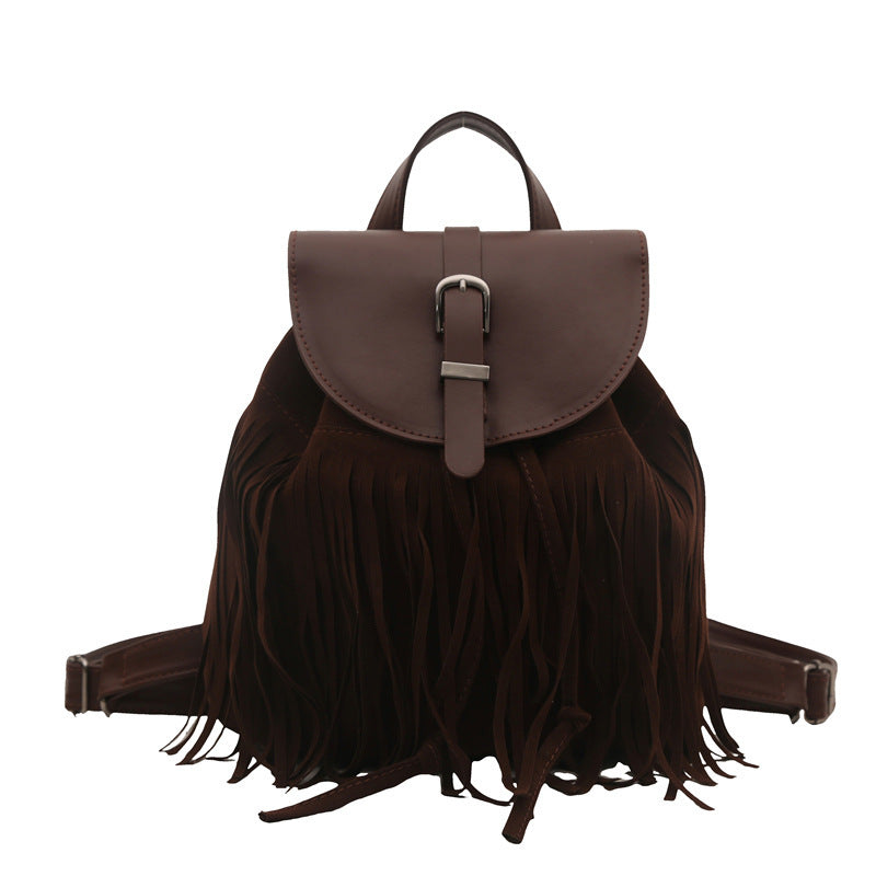 Damen Rucksack mit Fransen Nord Taschen