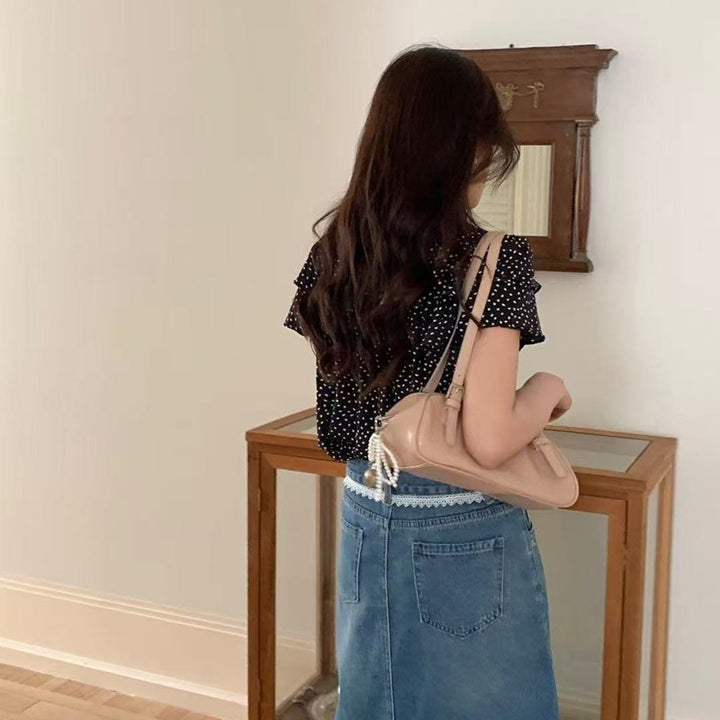 Damen Schultertasche mit elegantem minimalistischen Design und verstellbarem Riemen Nord Taschen
