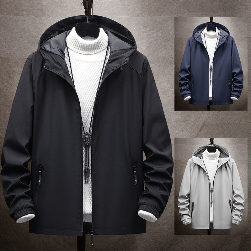 Herren Leichte Übergangsjacke mit Kapuze Nord Taschen