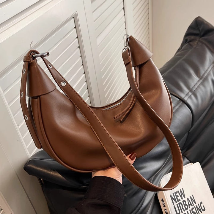 Damen elegante Umhängetasche mit asymmetrischem Design und verstellbarem Schulterriemen Nord Taschen