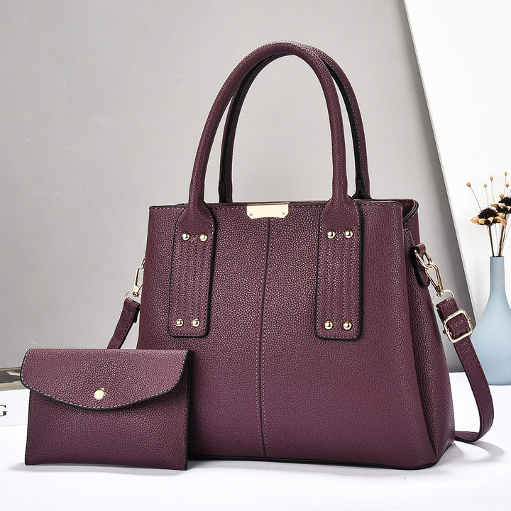 Damen elegante Handtasche mit verstellbarem Schulterriemen und abnehmbarer Clutch Nord Taschen