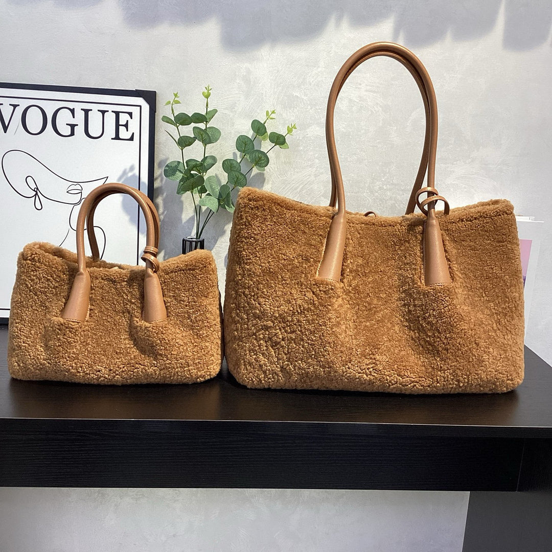 Damen gemütliche und stylische Filz-Shopper-Tasche Nord Taschen