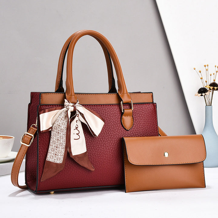 Damen Handtasche mit eleganten Design und zusätzlichem Kosmetiktäschchen Nord Taschen