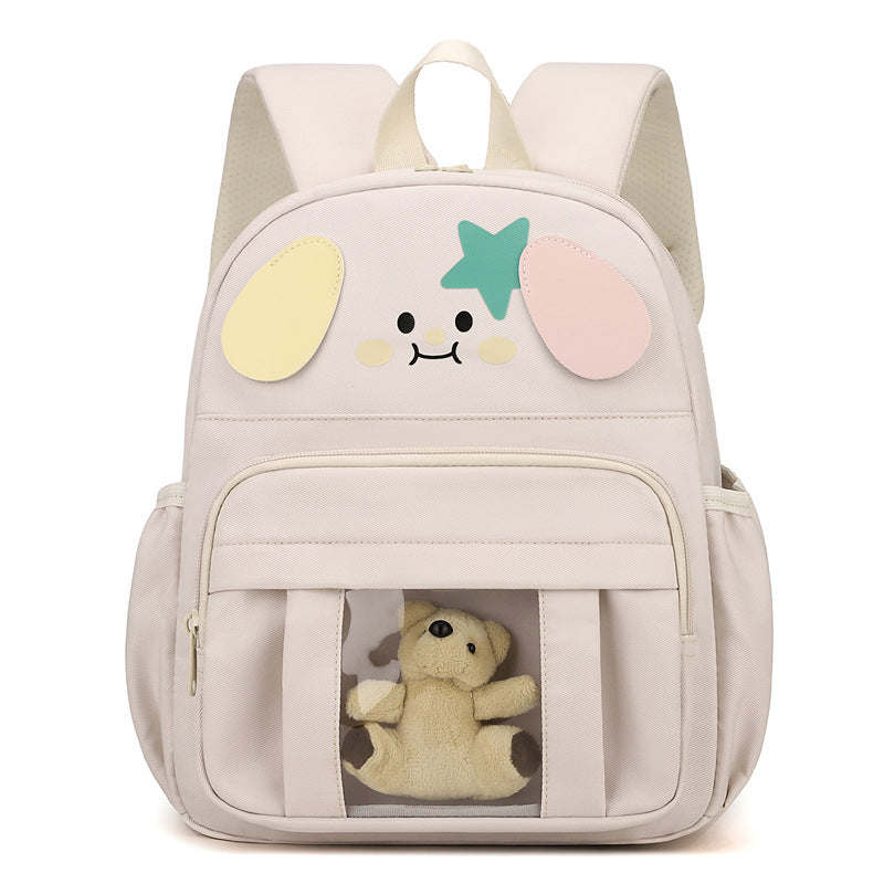 Damen Rucksack mit verspieltem Tiermotiv und transparentem Sichtfenster Nord Taschen