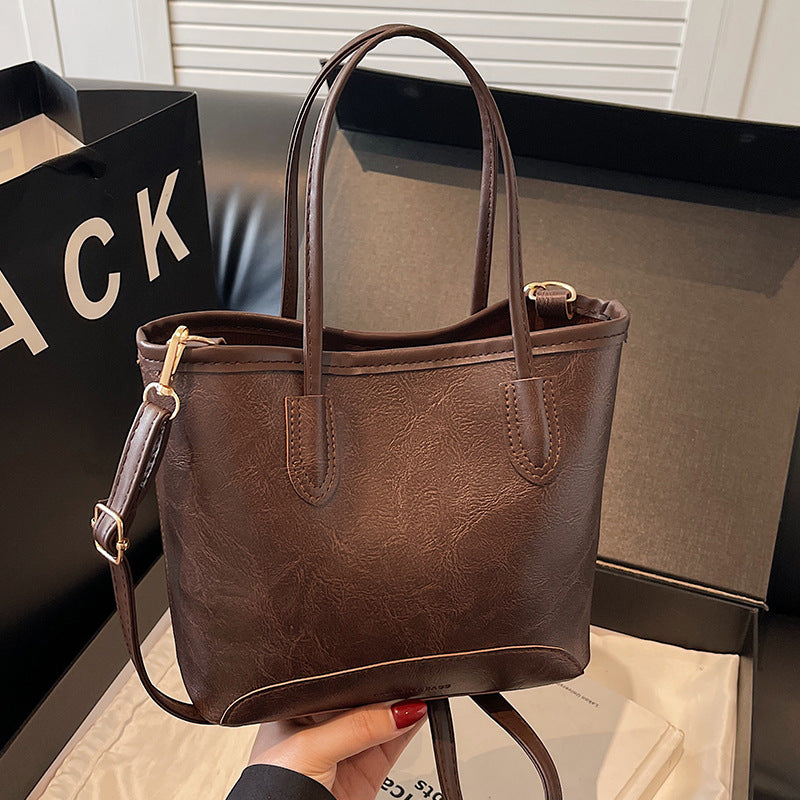 Damen Handtasche mit strukturiertem Kunstleder Nord Taschen