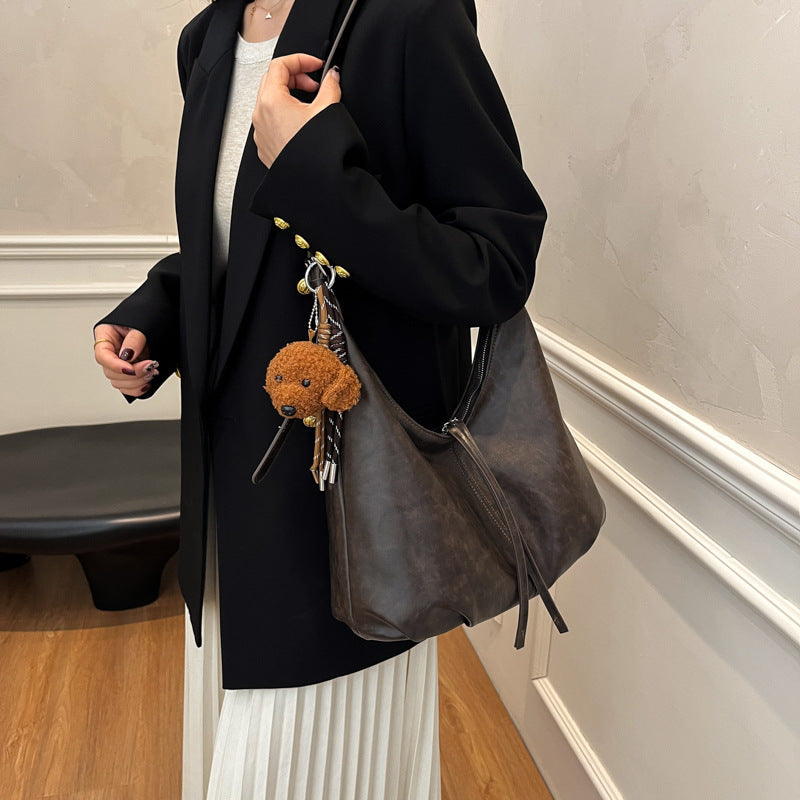 Damen Hobo-Tasche mit elegantem Kordelzug und geschmeidigem Kunstleder Nord Taschen