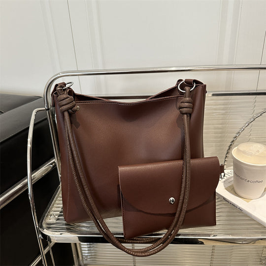 Damen elegante Schultertasche mit abnehmbarem Kosmetiktäschchen Nord Taschen