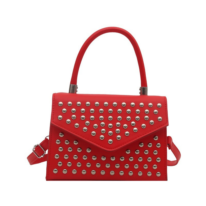 Damen elegante Handtasche mit Nieten und abnehmbarem Schulterriemen Nord Taschen