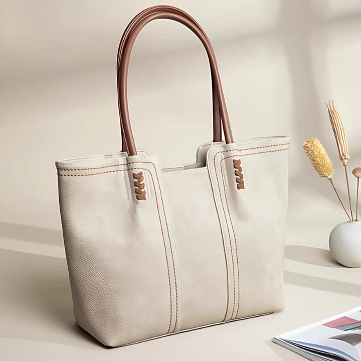 Damen Bequeme Tragetasche mit kunstvollen Nähten und komfortablen Griffen Nord Taschen
