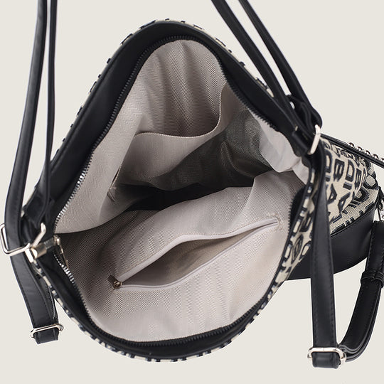 Damen Hobo-Tasche mit innovativem Logo-Design und praktischen Innenfächern Nord Taschen