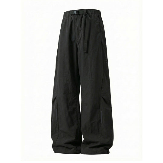 Unisex Weite technische Cargo-Hose mit elastischem Bund, integriertem Gurt und verstellbarem Beinabschluss Nord Taschen