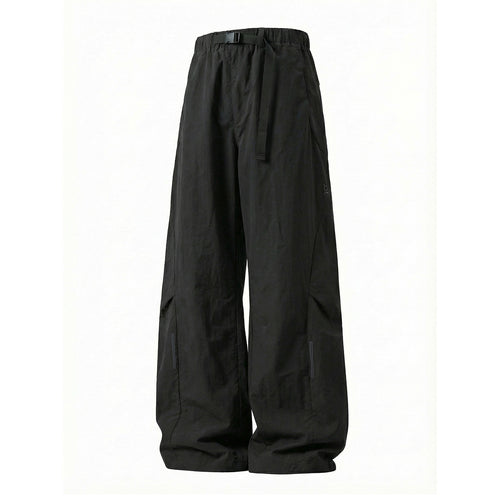 Unisex Weite technische Cargo-Hose mit elastischem Bund, integriertem Gurt und verstellbarem Beinabschluss Nord Taschen