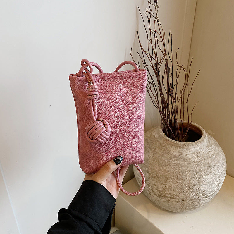 Damen Handytasche mit knotenverschlossenem Tragegurt Nord Taschen