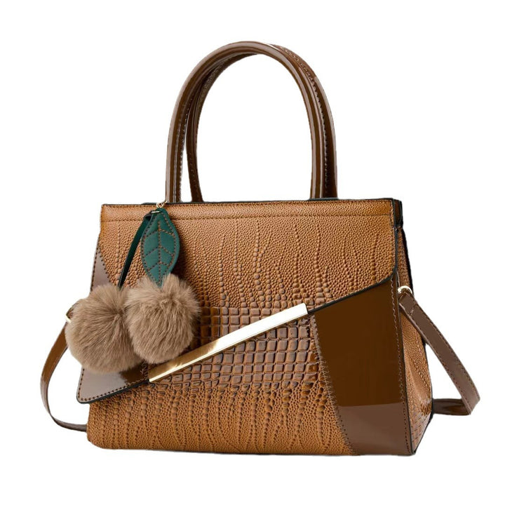 Damen Designer-Handtasche mit strukturiertem Kunstleder und raffinierten Akzenten Nord Taschen