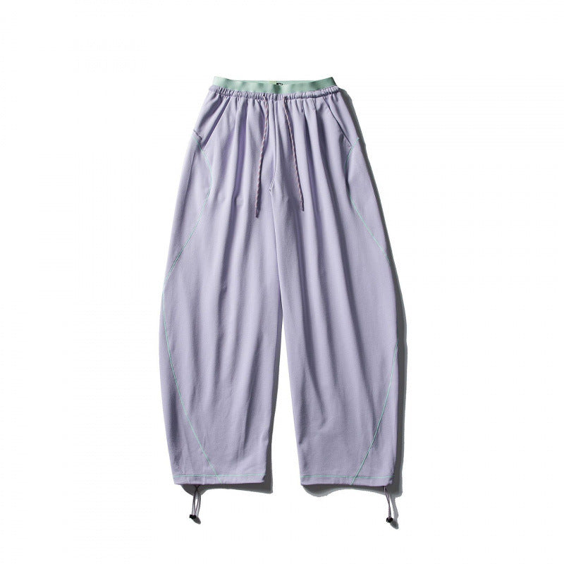 Unisex Weite Tech-Jogginghose mit Kordelzug, Kontrastnähten und verstellbarem Saum Nord Taschen