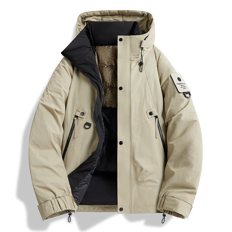 Herren Technischer Urbanparka mit Thermoisolierung und multifunktionalen Taschen Nord Taschen