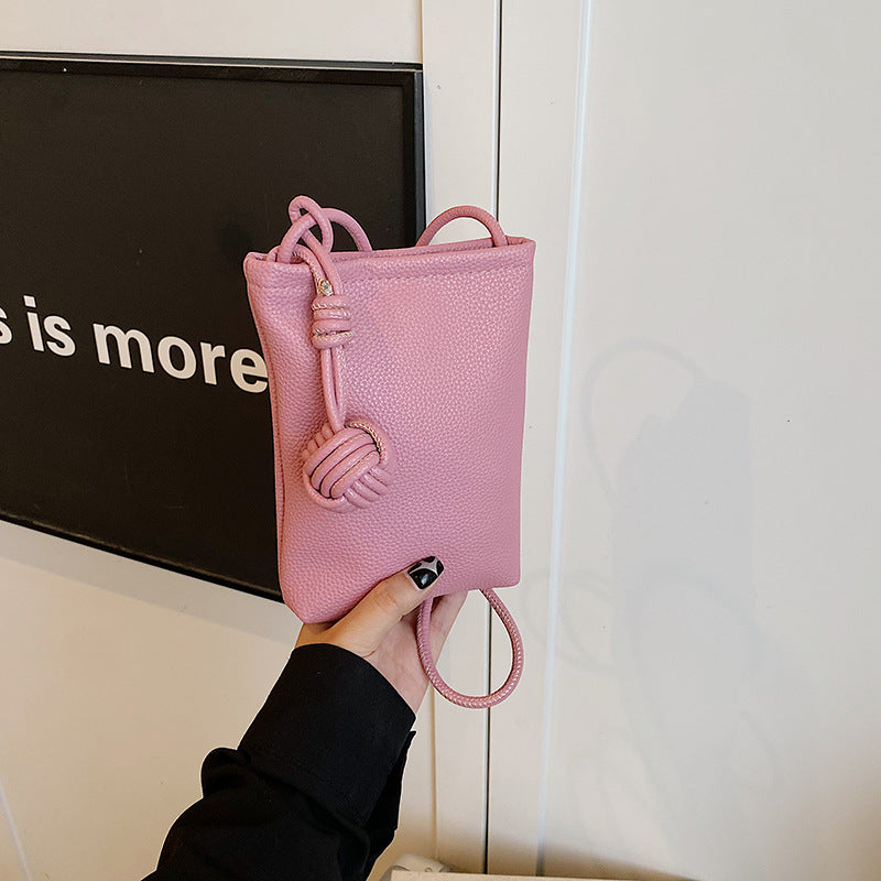 Damen minimalistische Handytasche mit Kordelzug Nord Taschen