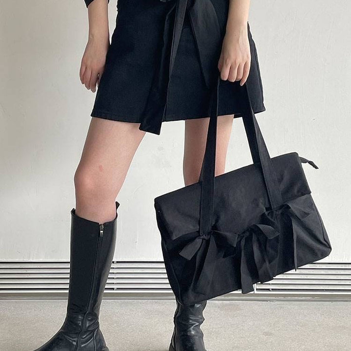 Damen elegante Tragetasche mit modischem Schleifendetail Nord Taschen