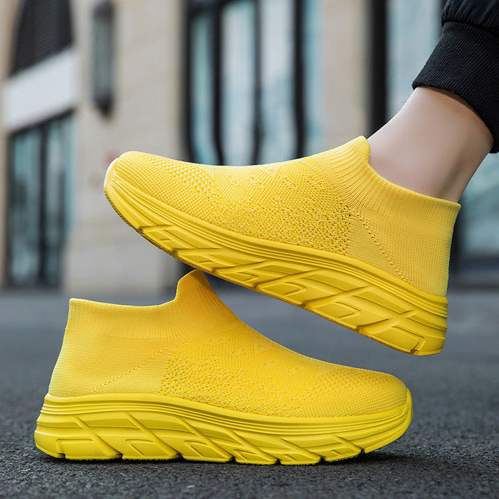 Damen Hochleistungs-Sneaker mit flexiblem Strick-Obermaterial und dämpfender Sohle