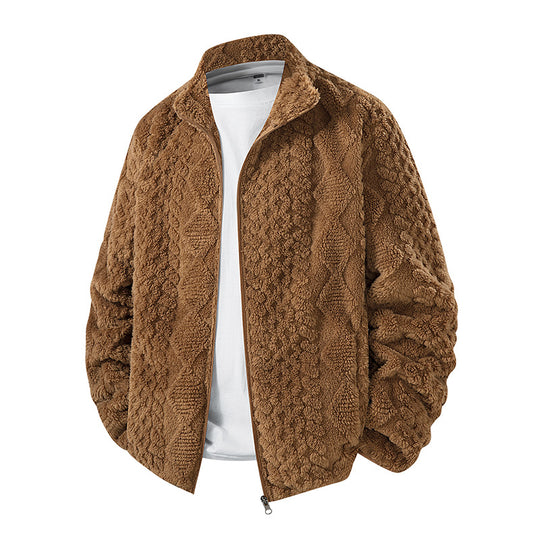 Herren Kuschelige Fleecejacke Nord Taschen