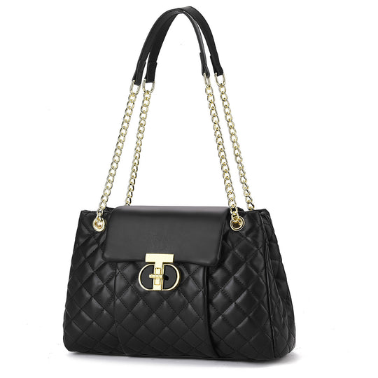 Damen elegante Quilted Handtasche mit Kette Nord Taschen