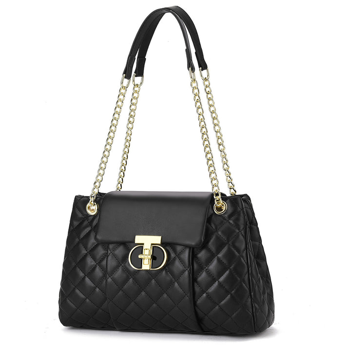 Damen elegante Quilted Handtasche mit Kette Nord Taschen