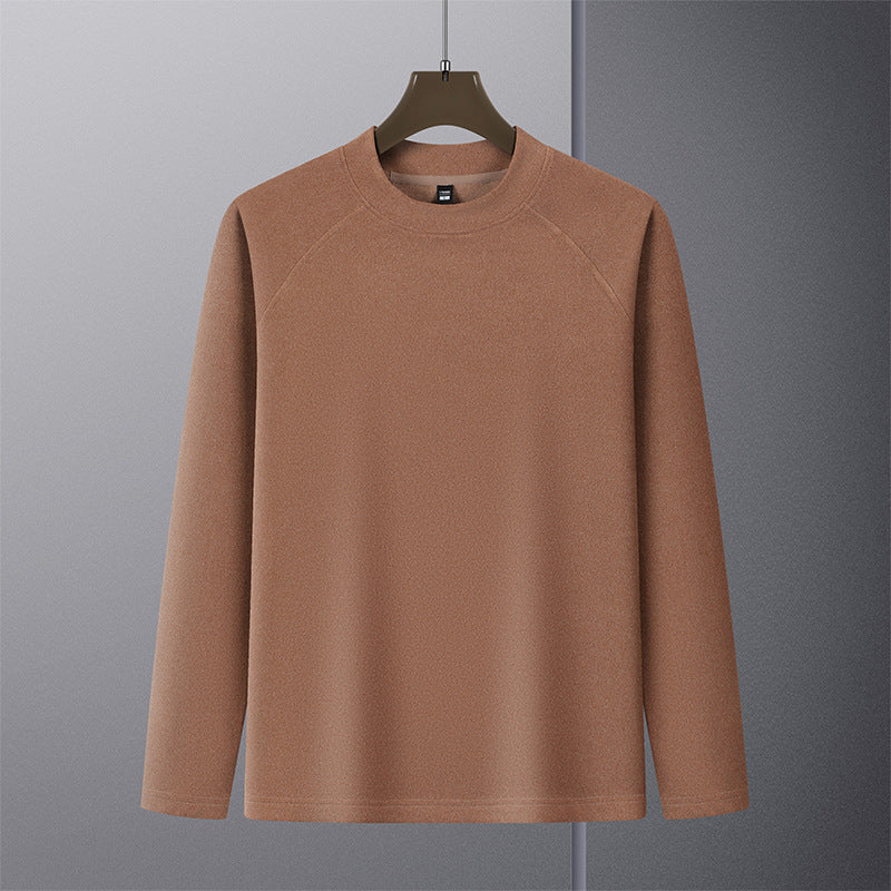 Herren Premium-Mockneck-Pullover aus feinem Woll-Mix mit Raglanärmeln Nord Taschen