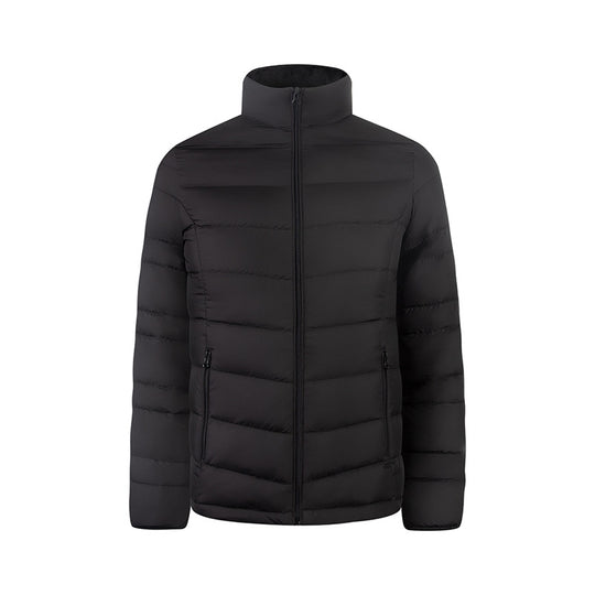Herren Ultraleichte gesteppte Daunenimitat-Jacke mit Stehkragen Nord Taschen