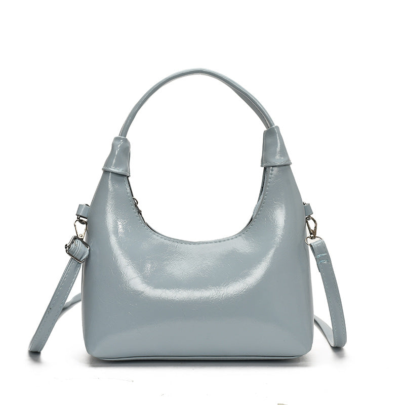 Damen Hobo-Handtasche mit elegantem, glänzendem Obermaterial und abnehmbarem Schulterriemen Nord Taschen