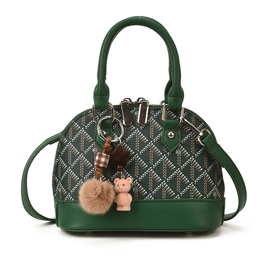 Damen modische Handtasche mit charmantem Anhänger Nord Taschen