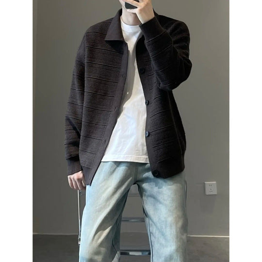 Herren Modische Strickjacke mit strukturiertem Design Nord Taschen