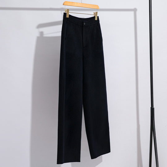 Damen High-Waist Palazzo-Hose mit weitem Bein und schlichter Bundverarbeitung Nord Taschen