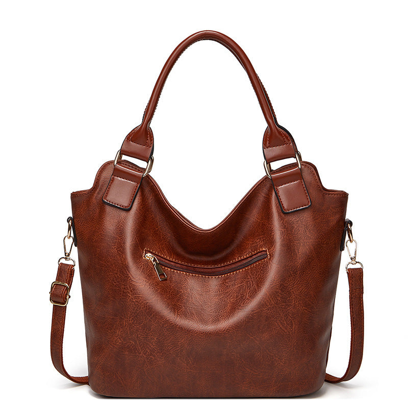 Damen Hobo-Tasche mit praktischem Reißverschluss und luxuriösem Kunstleder Nord Taschen