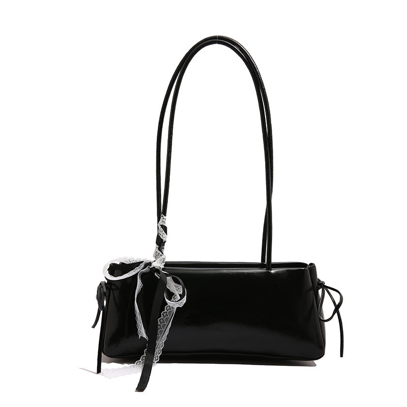 Damen modische Handtasche im eleganten Design mit seidig glänzender Oberfläche Nord Taschen