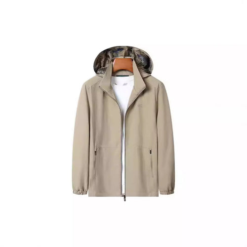 Herren Leichte Kapuzen-Shelljacke mit wasserabweisender Mikrofaser und verdeckten Reißverschlusstaschen Nord Taschen