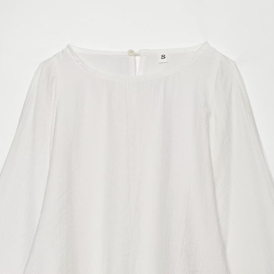 Damen Oversize-Bluse mit Ballonärmeln, Rundhalsausschnitt und weicher Viskosequalität Nord Taschen