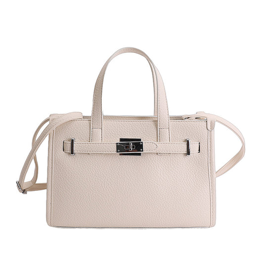 Damen elegante Handtasche mit strukturiertem Kunstleder und geräumigem Innenfach Nord Taschen