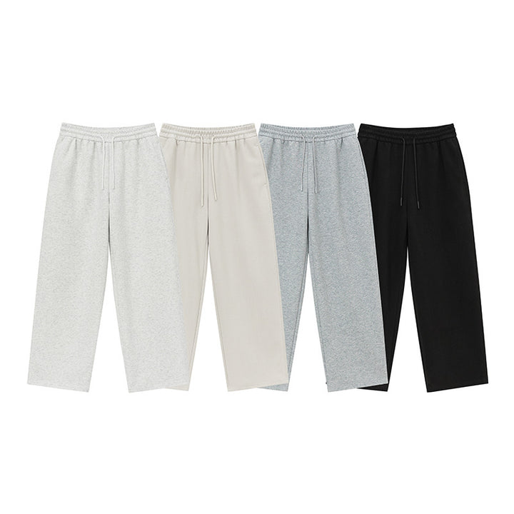 Unisex nan Relaxed-Fit Loungehose mit hohem Elastikbund, Kordelzug und geradem Bein Nord Taschen