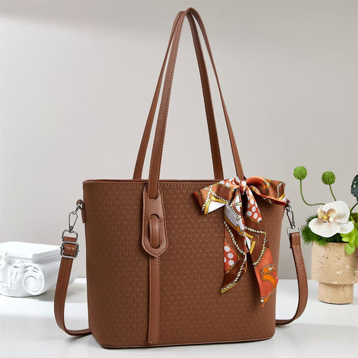 Damen Shopper-Tasche mit modischem Seidenband Nord Taschen