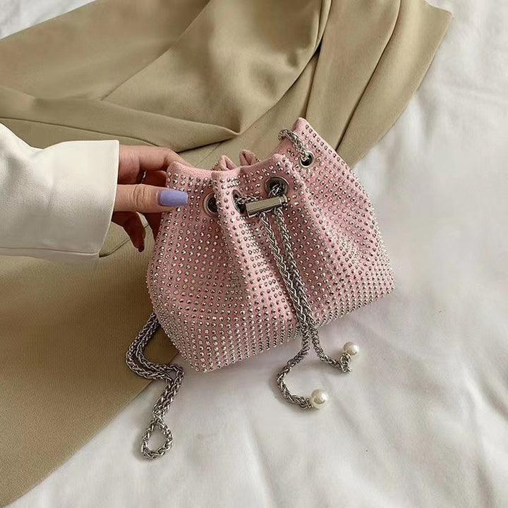Damen elegante Beuteltasche mit funkelnden Strassdetails Nord Taschen