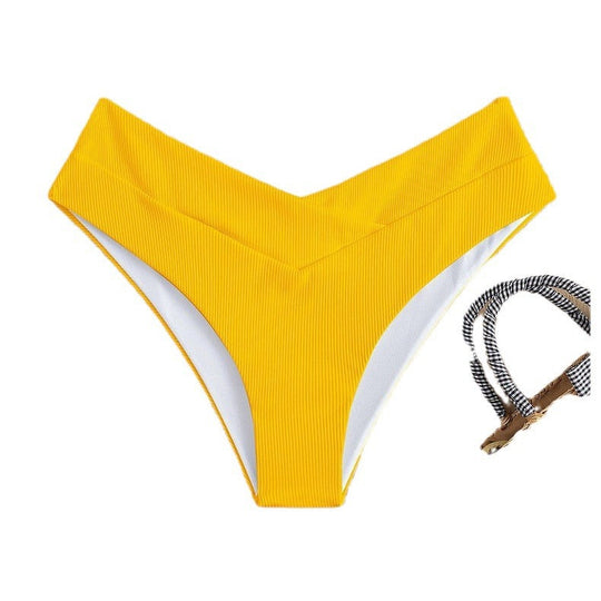 Damen Hochgeschnittenes Bikini-Höschen Nord Taschen