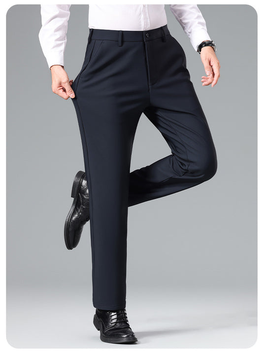 Herren Schlanke Business‑Stretchhose mit Bügelfalte und Komfortbund Nord Taschen