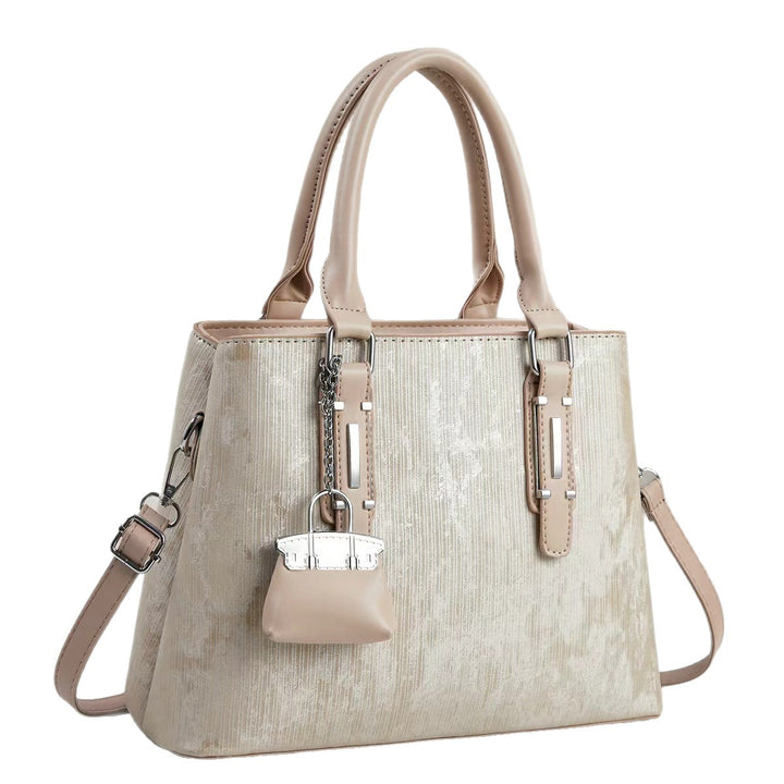 Damen elegante Handtasche mit dekorativem Schlüsselanhänger Nord Taschen