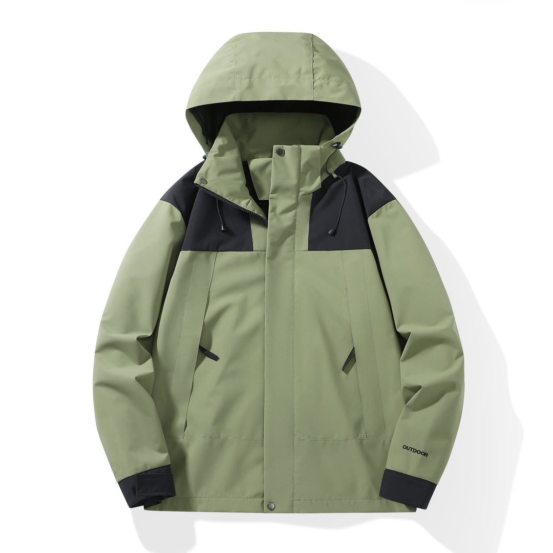 Herren Wetterfester Shell-Parka mit verstellbarer Kapuze und verdeckten Reißverschlüssen Nord Taschen