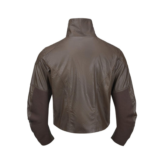 Herren Lederoptik‑Blouson mit hohem Stehkragen und Reißverschluss‑Brusttaschen Nord Taschen