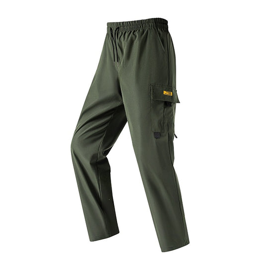 Herren Leichte Utility‑Cargohose mit elastischem Bund, Tunnelzug & seitlicher Klappentasche Nord Taschen